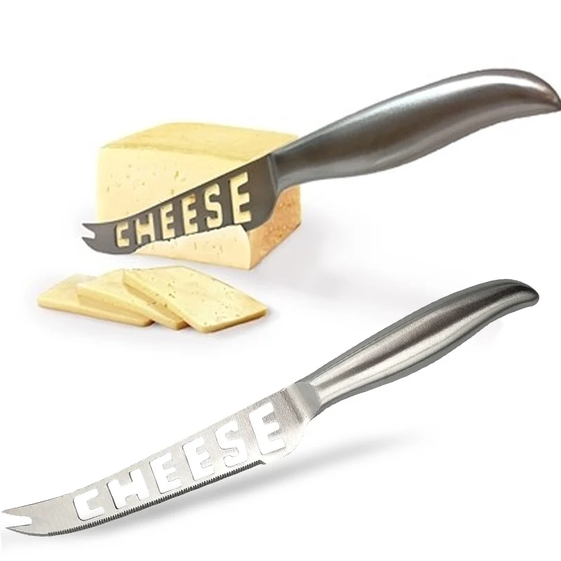 Stainless Steel Cheese Knife Hollow Butter Knife Sawtooth Fruit Kitchen Baking Utensils
