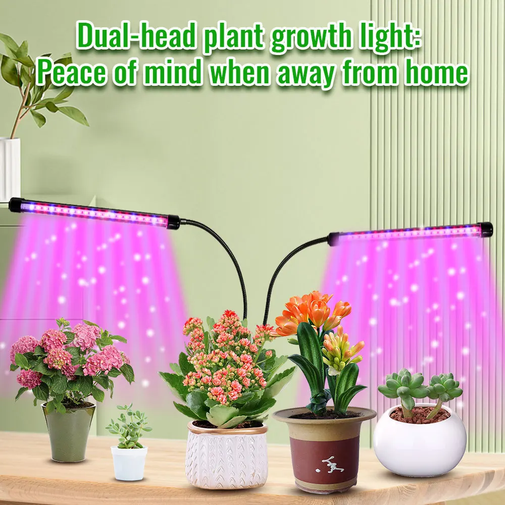 Portable dual head plant light full spectrum plant LED growth led grow light grow light