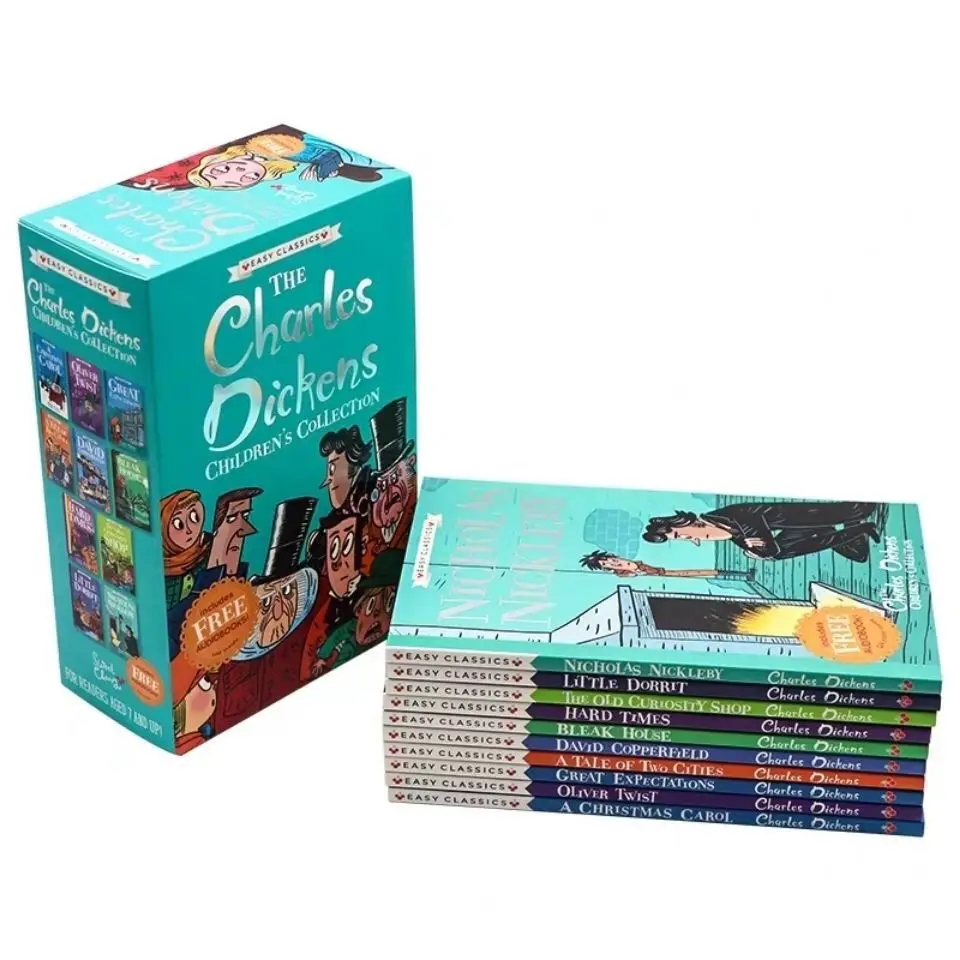 

10 Books/Set The Charles Dickens Children'S Books 7-10 Year-Old Teenagers Literature Extracurricular Reading English Books