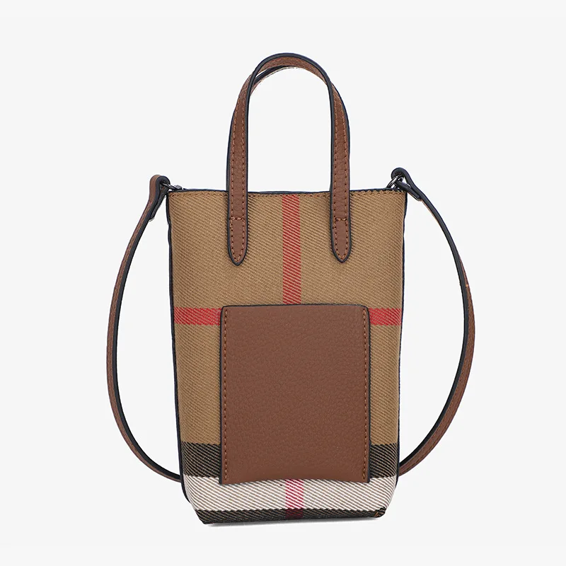 Shoulder Crossbody Bag for Women Fashionable Versatile Portable Bag Genuine Leather Phone Bag Vertical Texture Lady Purses