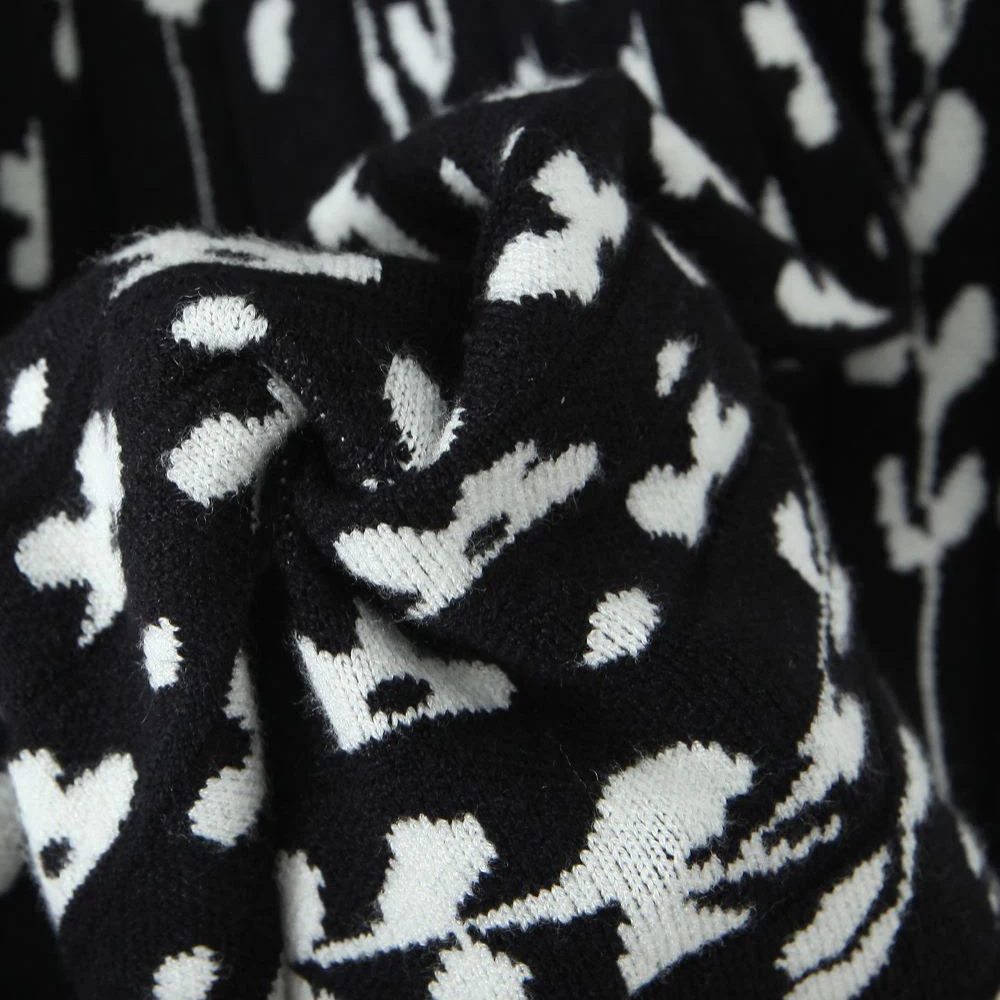 Plus Size Women's Pleated Skirt Premium Commuter Jacquard Solid Color High Waist Skirt A-Line Knitted Autumn Winter 2025