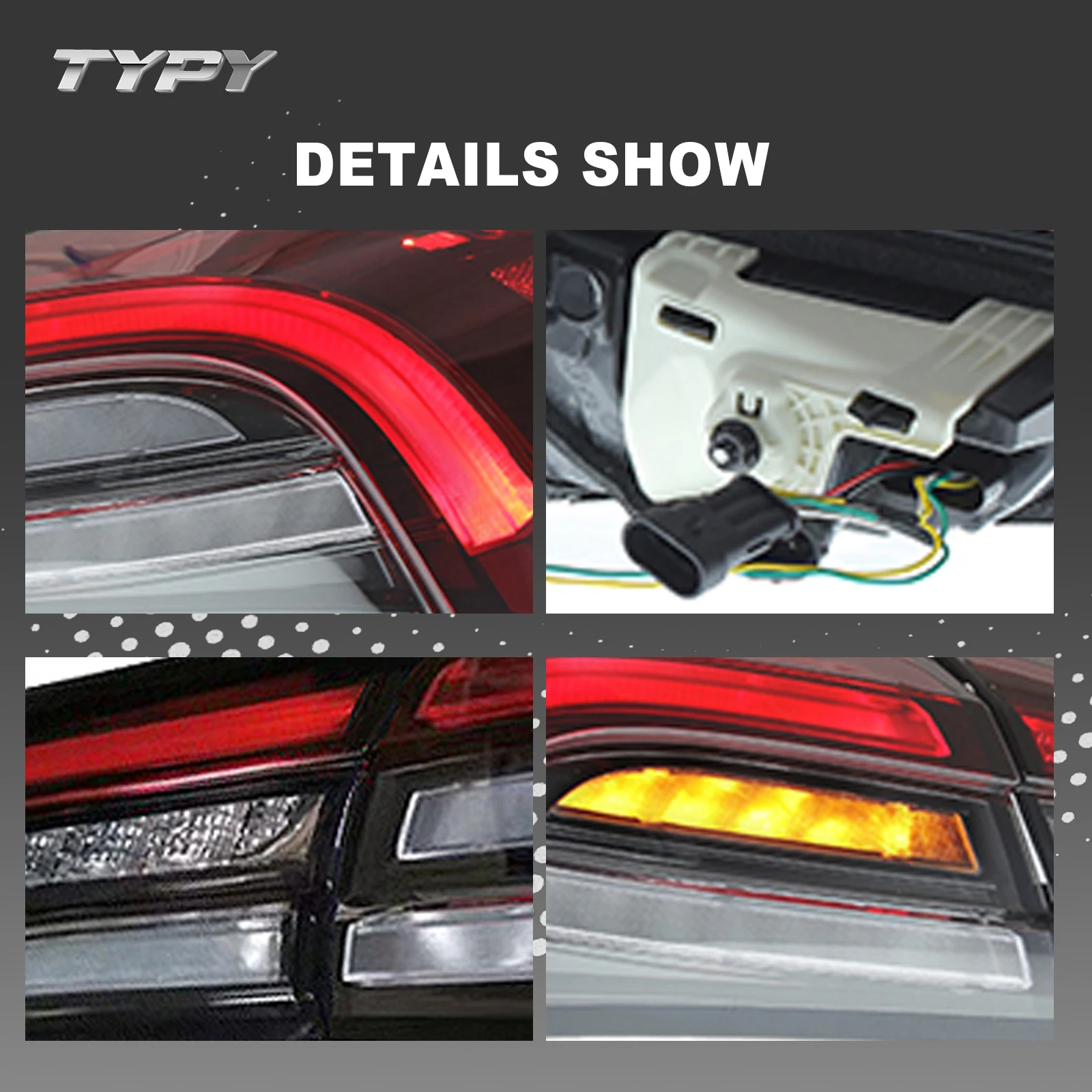 LED Tail Lamps For Maserati Ghibli 2014-2022 Upgrade Rear Tail