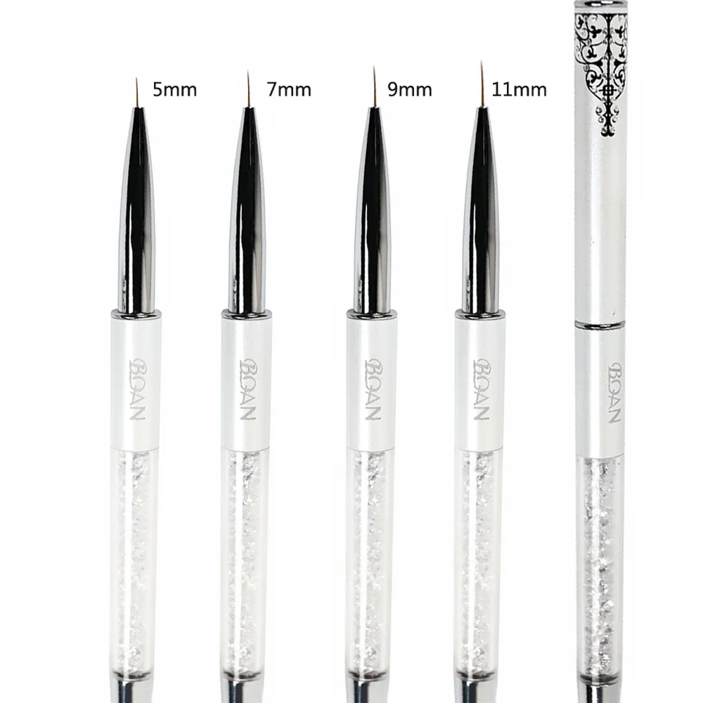 BQAN Professional 5mm/7mm/9mm Nail Brush Hand Draw Tips Drawing Line Painting Pen Tools Manicure Nail Art Brush Decoration 5