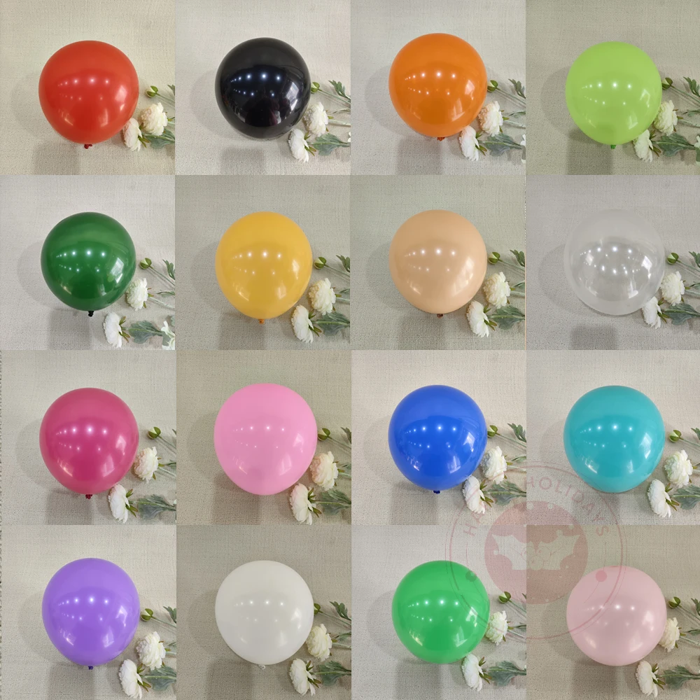 

5-36inch Matte Balloon Birthday Party Decoration Wedding Baby Shower Red Black Orange Green Skin Blue Purple Pink White Balloons