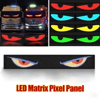 RGB LED Car Sign Animation LED Matrix Pixel Panel DIY Programmable Bluetooth App Control LED Panel Flexible Display Light 2
