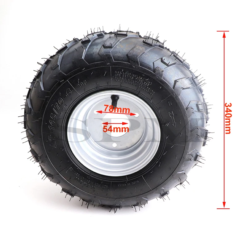 6 Inch Wheel 145/70-6 Tubeless tire 2 Pcs/lot Fit For 50cc 70cc 110cc Small ATV Quad Bike snowplow lawn mower vacuum Tyre Wheels