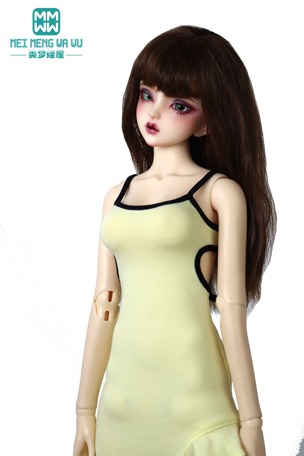 Fits BJD Doll Clothes 60cm 1/3 1/4 MSD DD SD Stylish fishtail slip dress Girl's Gift