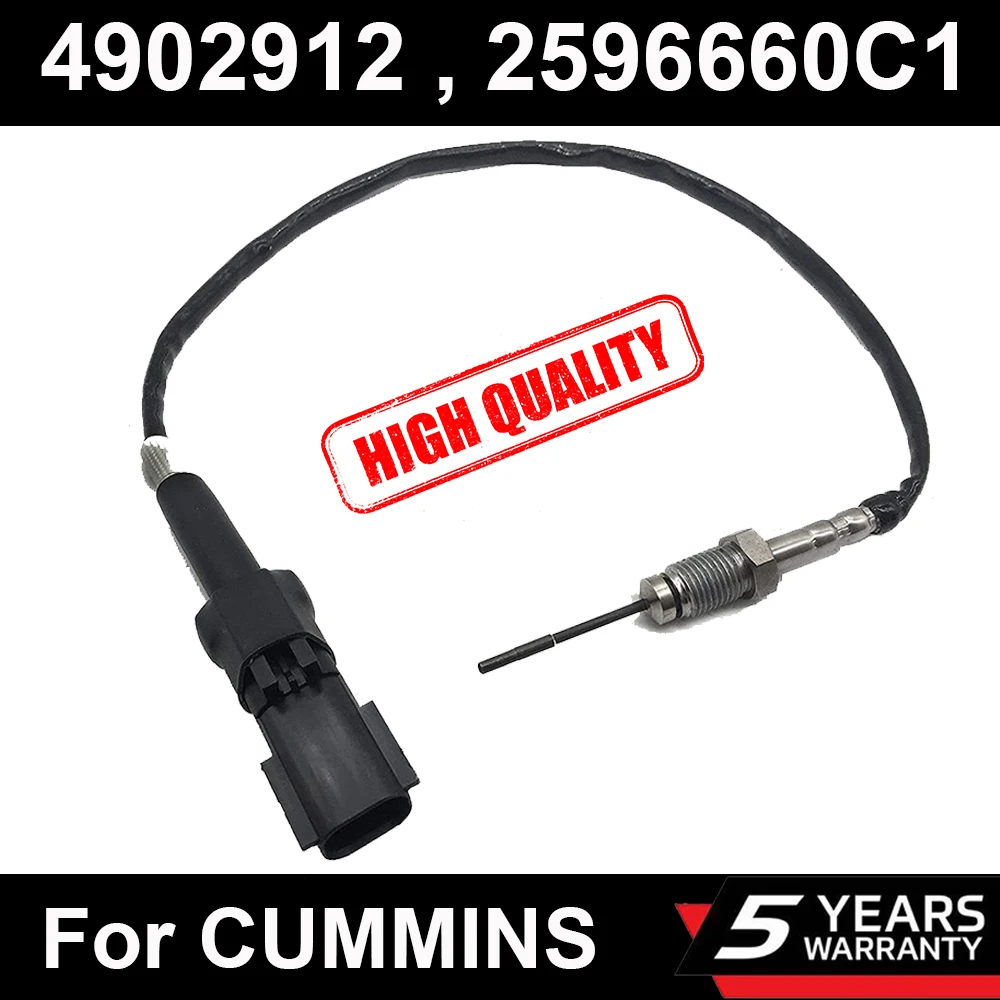 

4902912 2596660C1 Exhaust Gas Temperature Sensor For Cummins ISC ISL ISM ISX Freightliner NAVISTAR International F-650 F-750