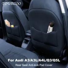 

For Audi A3 A4L Q3 Q5L Seat Back Anti-kick Protective Pad Cover Car Styling Modification Anti-scratched Pad Mat