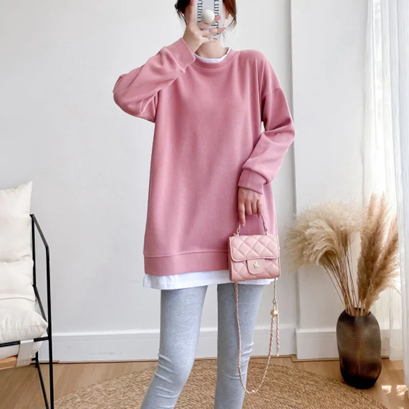 Pregnant Woman Postpartum Nursing Clothes For Spring And Autumn Wear Pure Cotton Nursing Top For Pregnant Maternal Clothes