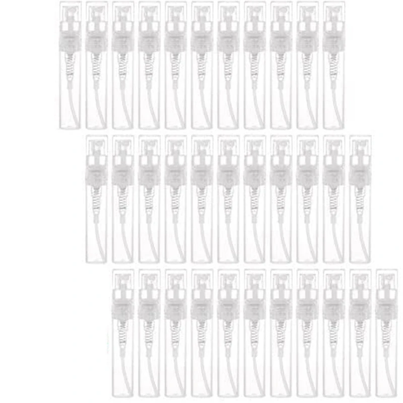 

480Pcs Transparent Empty Spray Bottles 3Ml Plastic Mini Refillable Container Empty Cosmetic Containers