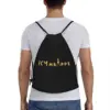 Custom KM Soccer Mbappes Drawstring Bag for Shopping Yoga Backpacks Men Women Football Sports Gym Sackpack 5
