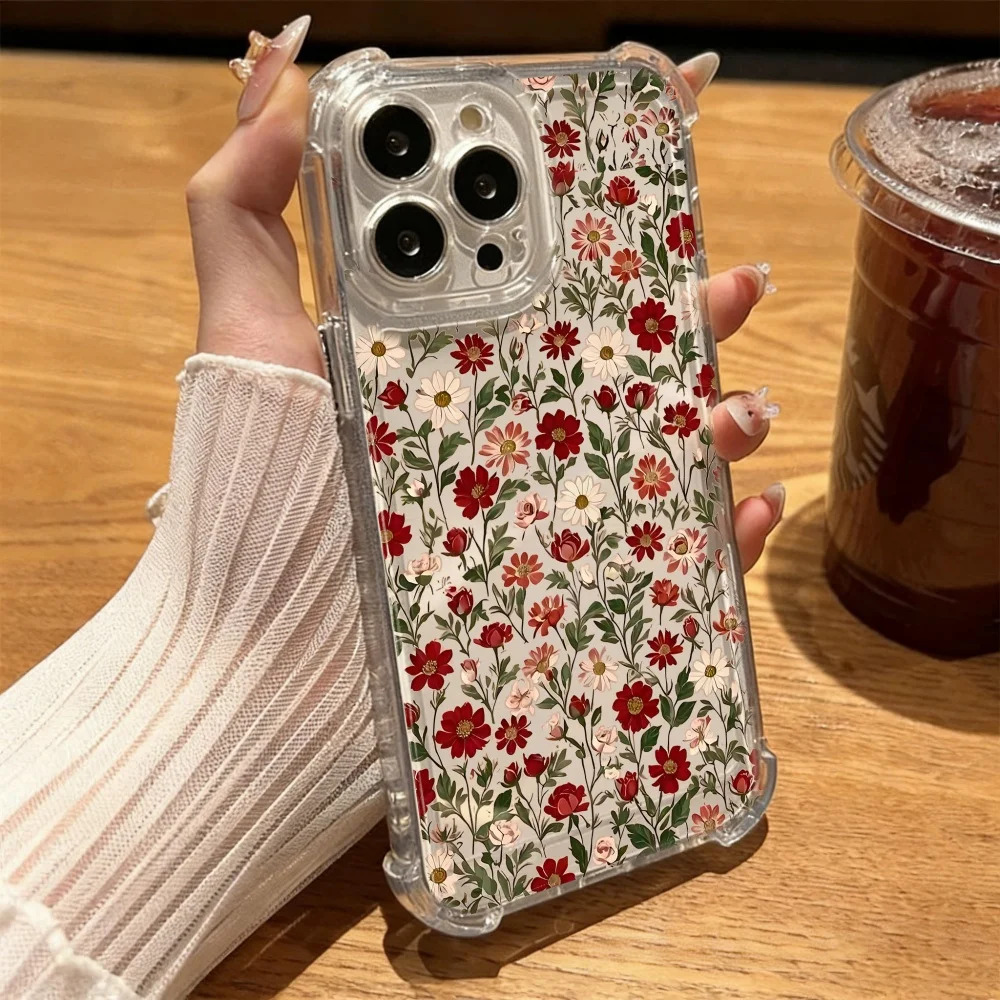 INS Flower Shockproof Phone Case