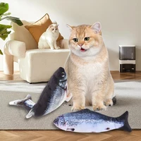 Cat Dog Toy Fish USB Charging Electric Floppy Simulation Fish Interactive Training Teeth Grinding Pet Chew Toys 2
