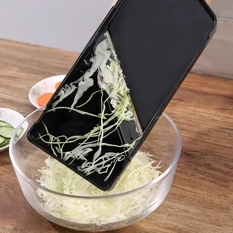 Vegetable Slicer Vegetables Cutter Stainless Steel Cabbage Shredder Manual Chopper Potato Cucumber Carrot Slicer Grater Slicer Kitchen Gadgets