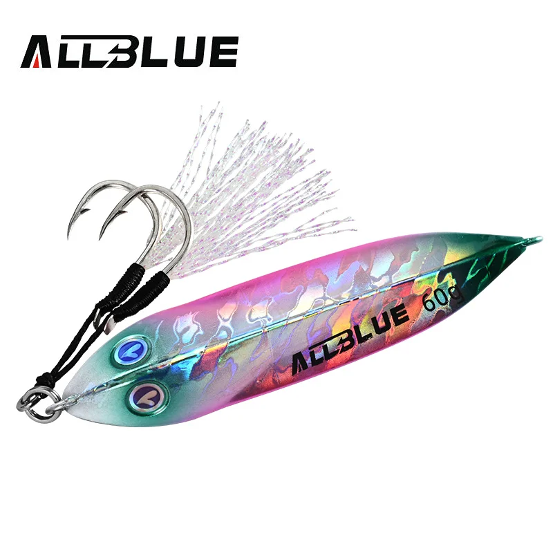 ALLBLUE SEABLUE Metal Slow Fishing Spoon 60G Artificial Bait