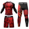 Cody Lundin clothing  factory fitness training rashguard long pants quick drying breathable MMA BJJ shorts sportsuits