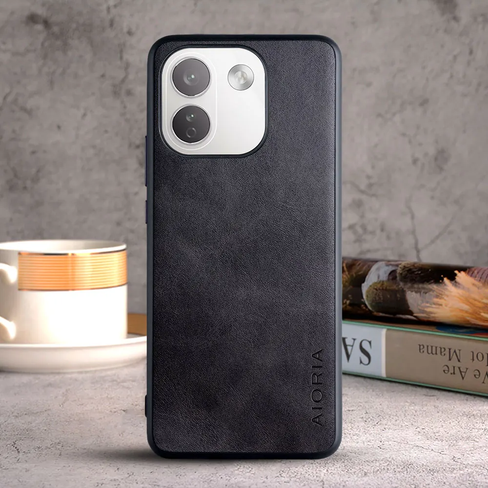 Luxury Vintage Leather Skin Case Cover