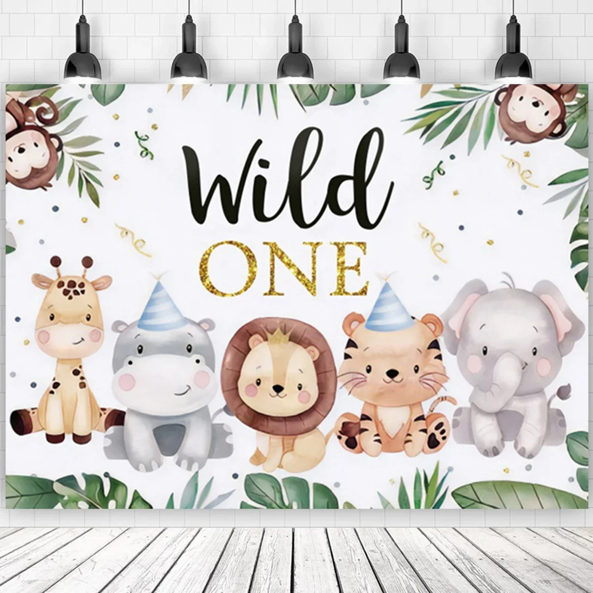 

Jungle Animals Backdrop Jungle Party Decoation Wild One Safari Birthday Decorations Baby Shower Boy Gril 1st Birthday Background