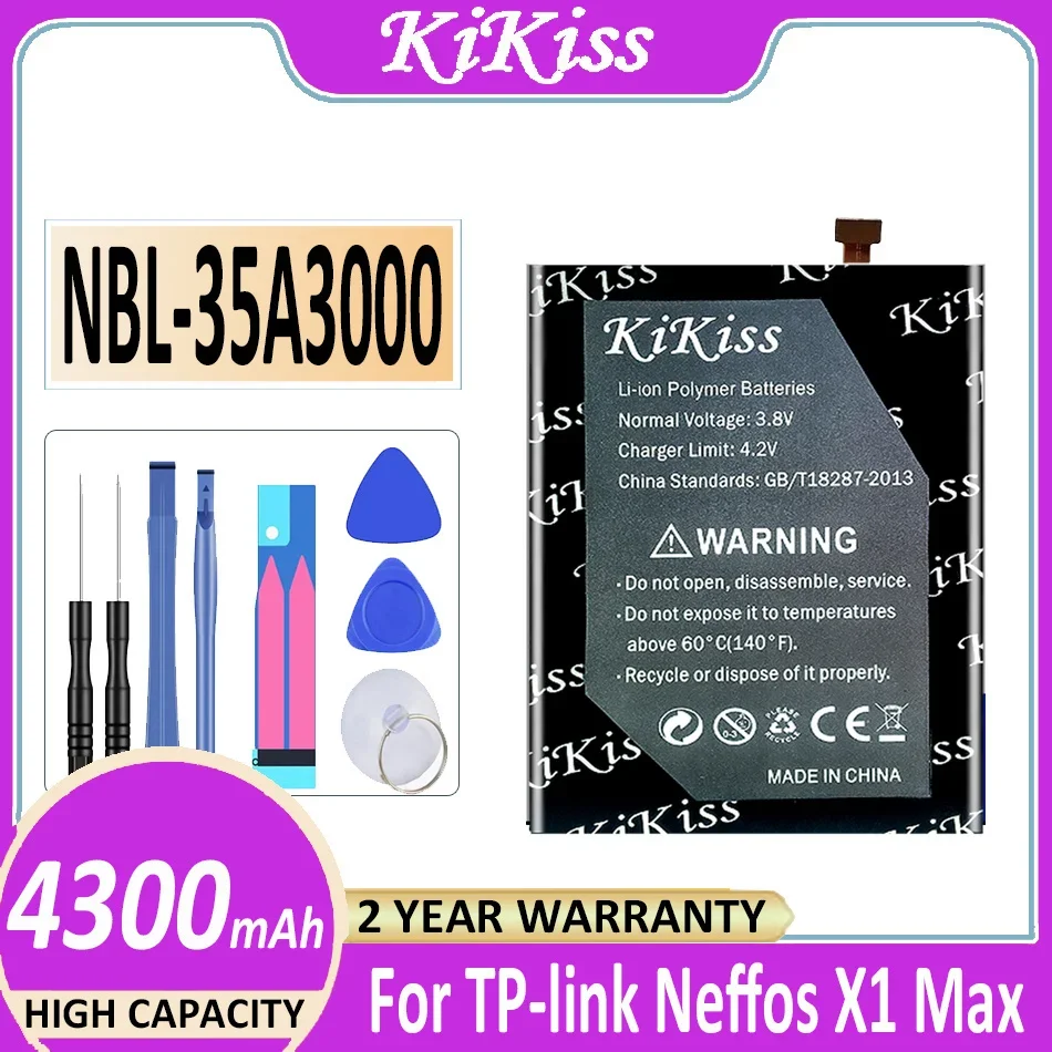 

Аккумуляторная батарея KiKiss NBL-35A3000 NBL35A3000 4300 мАч для телефона Neffos X1Max X1 Max TP903A TP903C