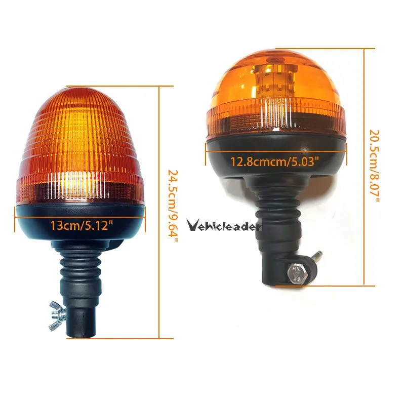 Ama Lampeggiante trattore a LED 12-24 V: Lampeggiante arancione 16 led, 3  tipologie di flash, 3 W : : Auto e Moto