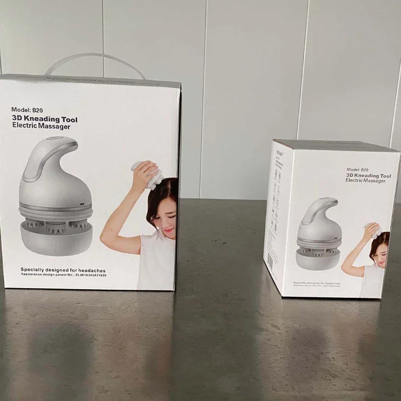 Handheld Electric Head Massage Antistress Scalp Massager Deep Tissue Wireless Body Massage Prevent Hair Loss Relieve Health Care