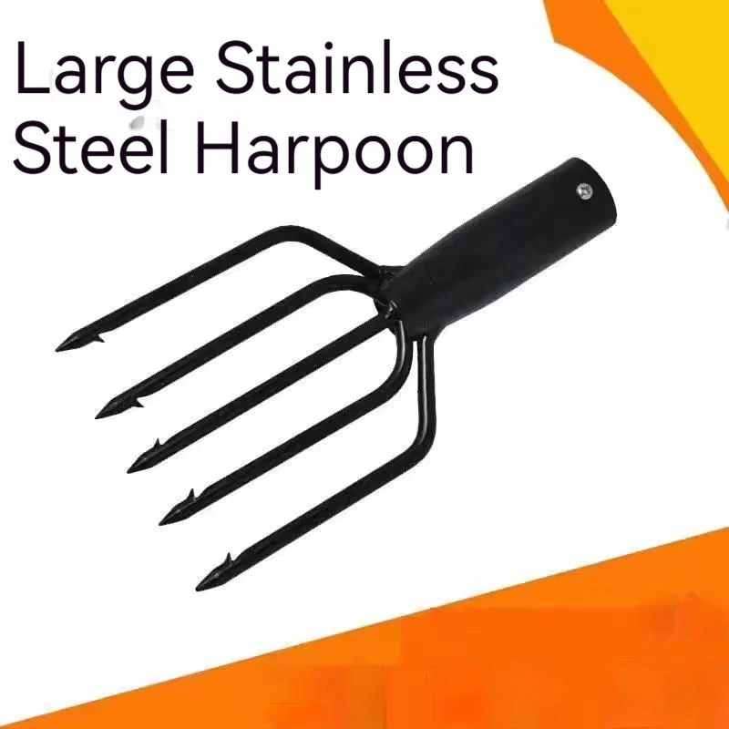 

4/5 Stainless Steel Multi-function With Sharp Barbed Fishing Spear Gig Fork Hook Head Sharp Barbed Hook Fishing Tools