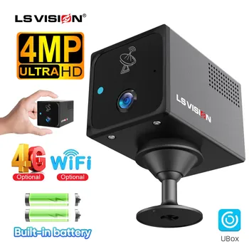 LS VISION 4MP 4G/WiFi Mini Camera Wirelsess Radar Detection Two Way Audio Color Night Vision Surveillance Camera Indoor Ubox App 1