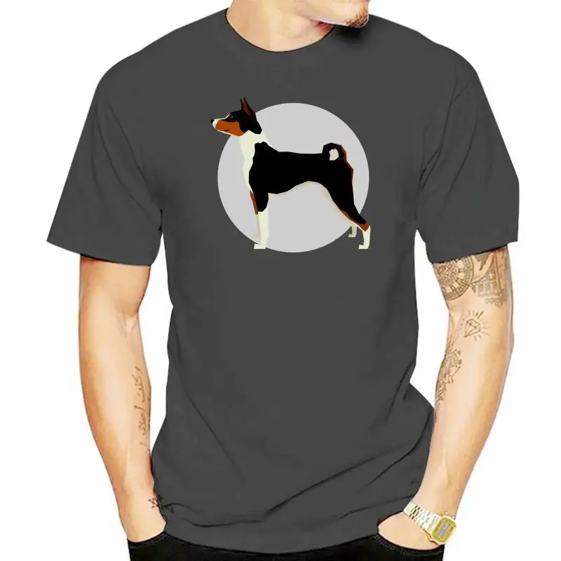 Basenji Dog T-Shirt In Black Or White Super Cool High Quality Tee. 