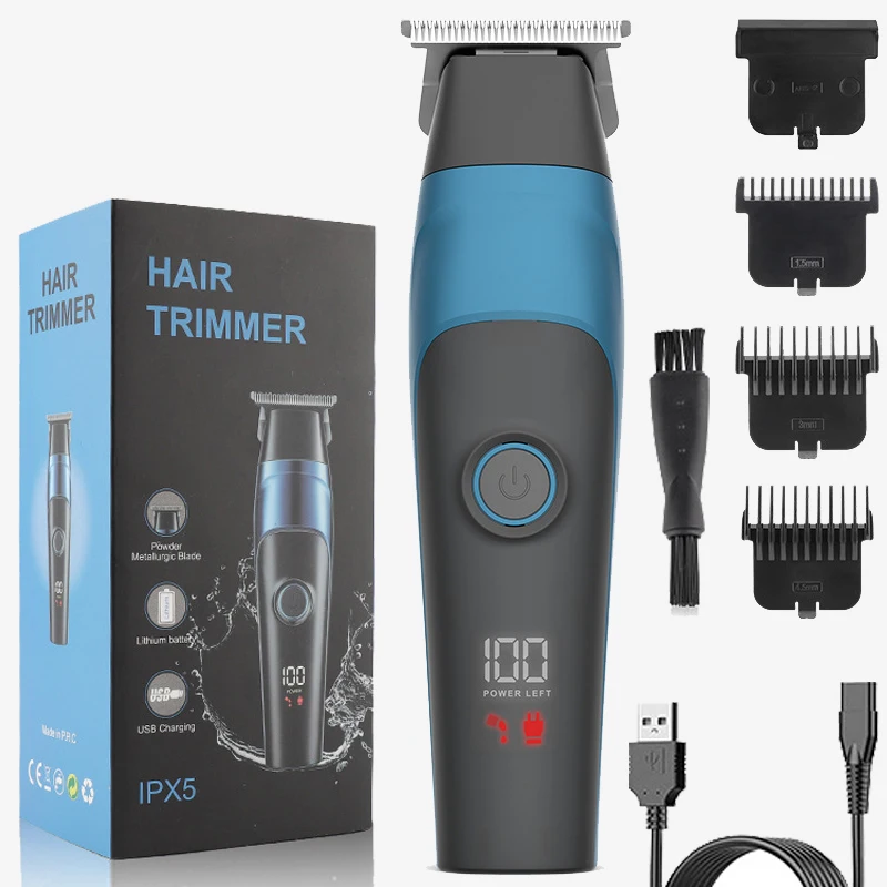 

Hair Trimmer for Men Electric Ball Trimmer/Shaver Replaceable Ceramic Blade Heads Waterproof Wet/Dry Groin Body Shaver Groomer