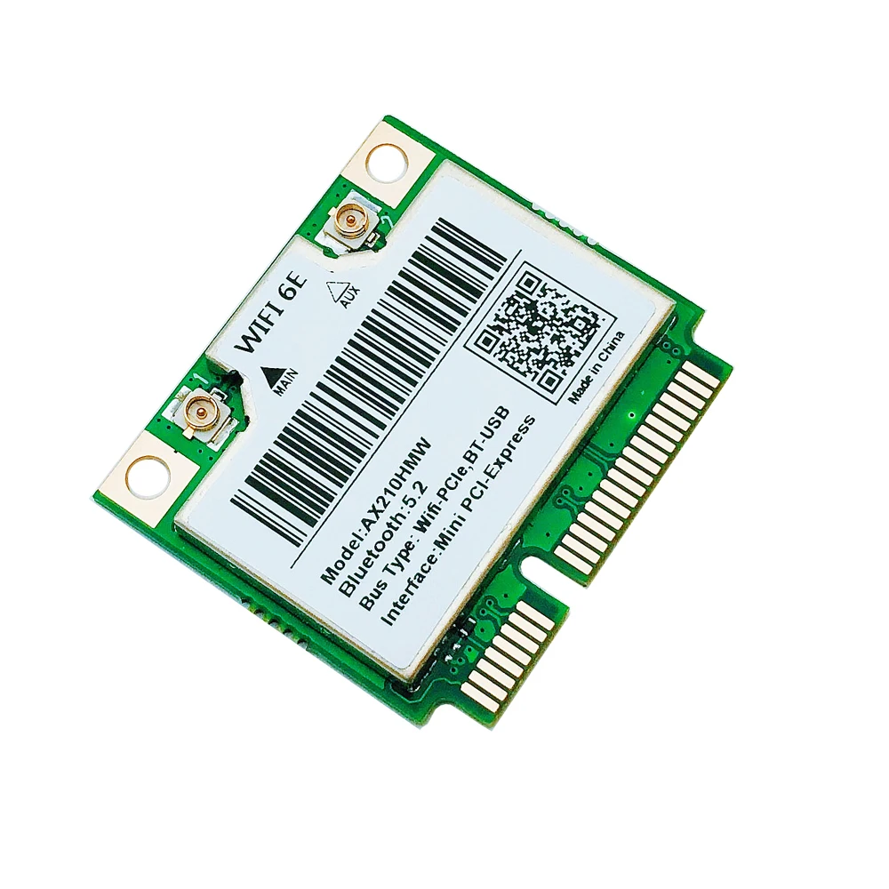 Wifi 6e Ax210hmw Mini Pcie Wifi Cartão para Intel Ax210 5374mbps Bluetooth5.2 802.11ax 2.4g 5g 6g Wifi Ax210 Adaptador sem Fio Novo - Imagem 5