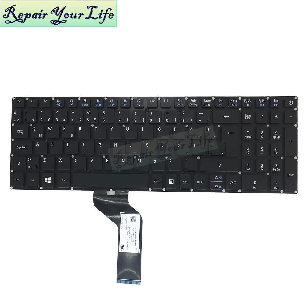 Turco Espanhol Brasil Retroiluminado Teclado para Acer Aspire V15 v5 591g 54pc Nitro Vn7 572 592 Vn7572g 572tg Vn7 592g Novo wb
