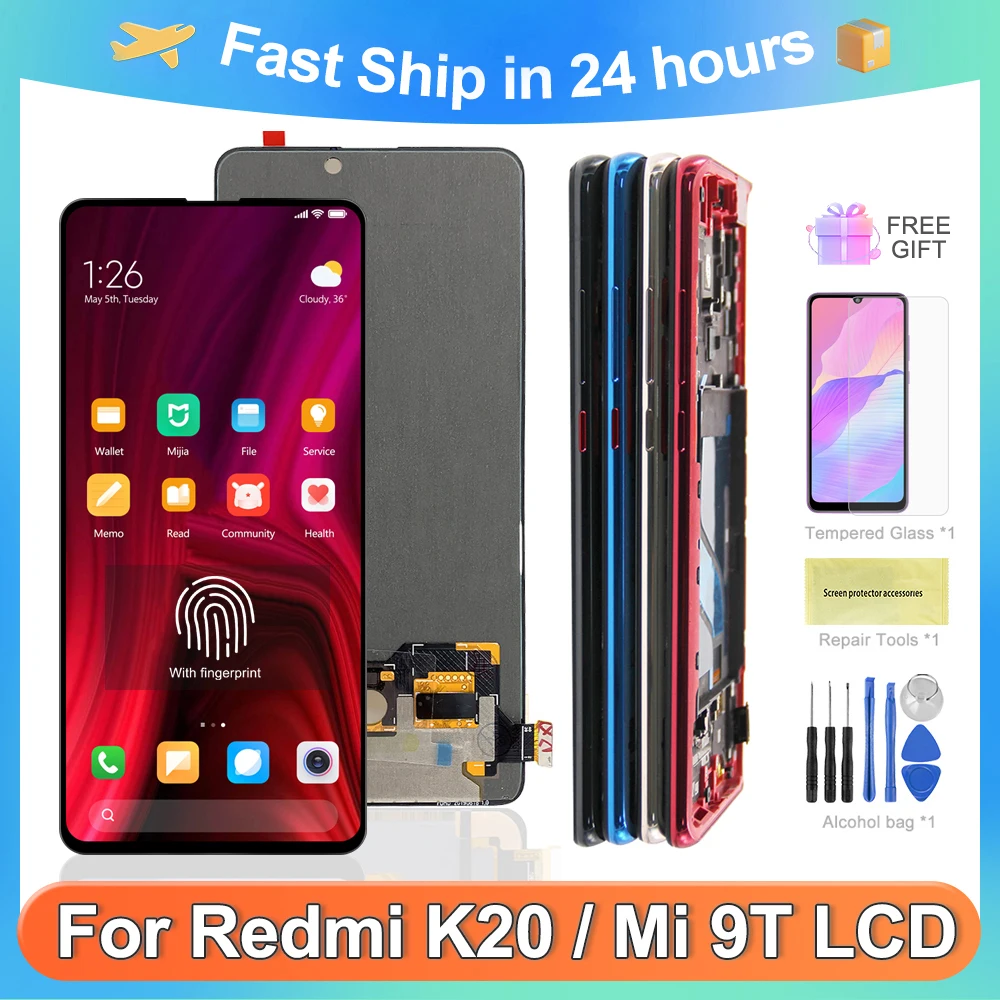 

6.39” Original Screen For Xiaomi Mi 9T Pro / Mi 9T LCD Display Touch Screen Digitizer Assembly For Redmi K20 / K20 Pro Display