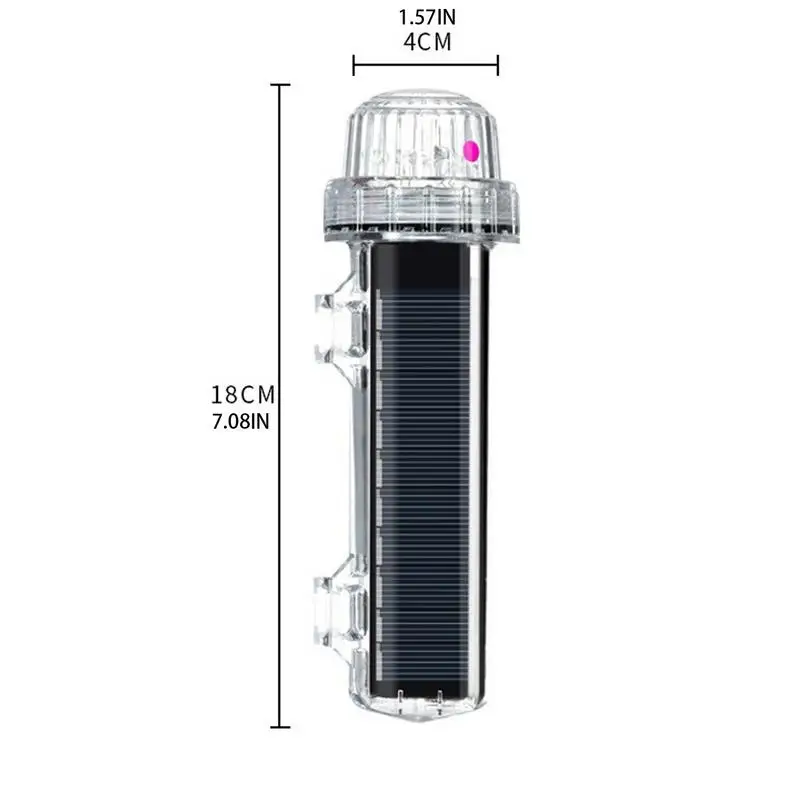 Marine Flashing Light Solar Powered Net Beacon Light Waterproof Intelligent Light Control Sensing Lamp For Night Fishing Night 6