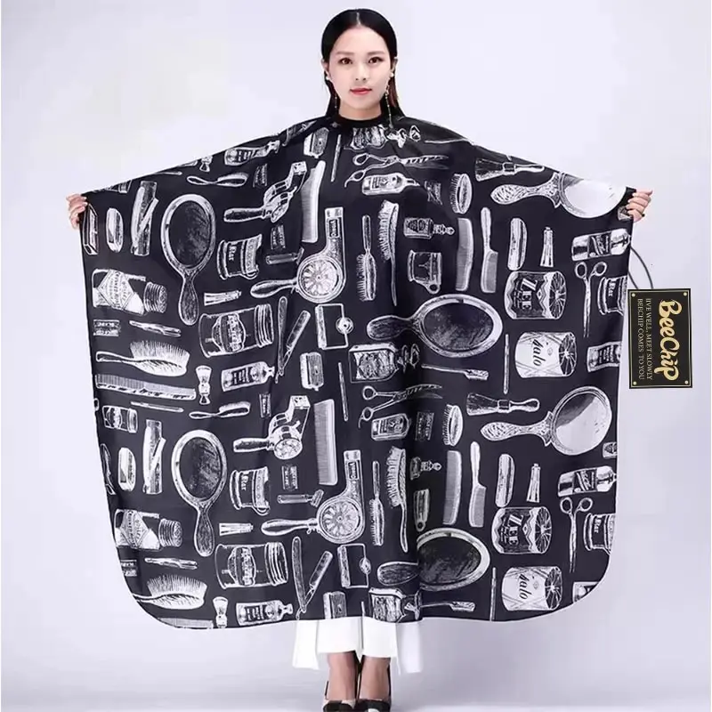 Haircut Cape Haircut Bibs Anti Static Non Sticky Hair Hair Stylist Professional Bibs Barber Shop Adults Haircut Shawl Household Waterproof