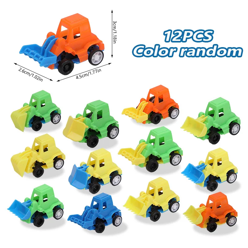 12/30pcs Pull Back Cars Kids Birthday Party Favors Trucks Vehicle Toys Goodie Pinata Filler Boy Girl Christmas Gift School Prize