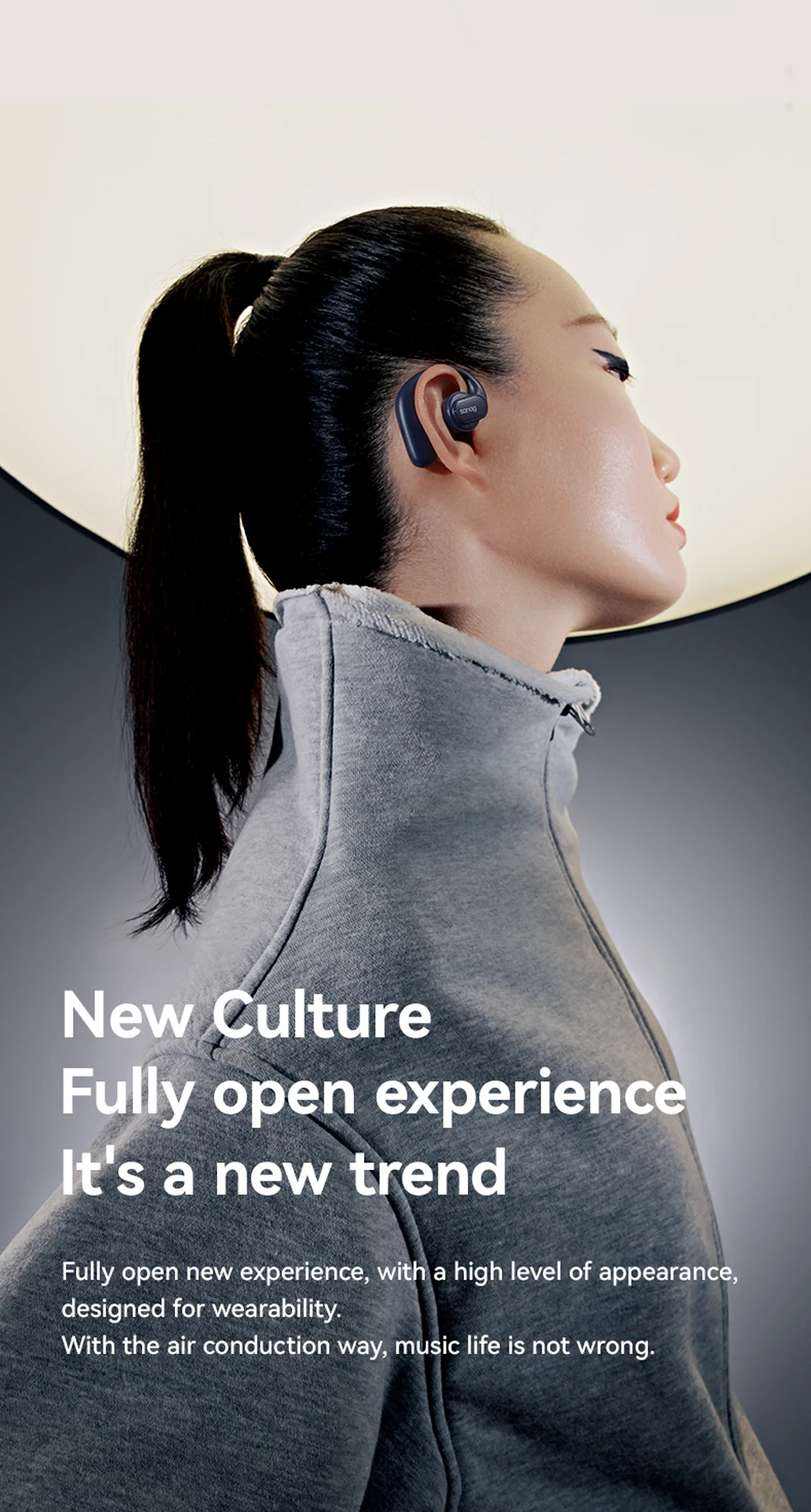 Sanag Z30S PRO Open-Ear Air Conduction True Wireless Earbuds description image 2