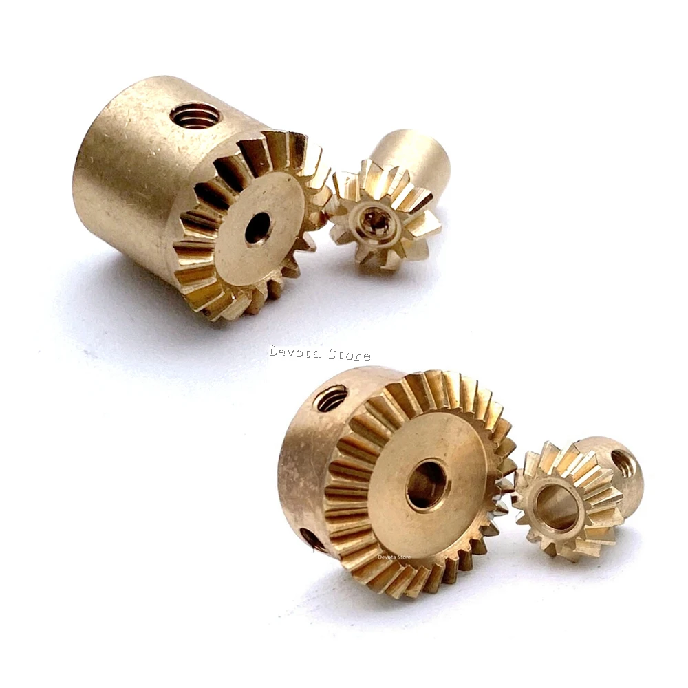 Engrenagem Cónica 0.5m 1.5 mm Buraco Transmissão de 90 Graus 10 20 Dentes 15 30 Dentes Faça Você Mesmo Modelo Car Driving Gear 1:2