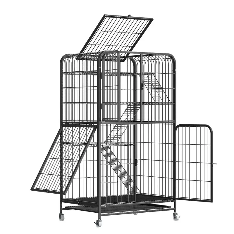 Cat Cage Villa 2 Floors Super Large Space Cat Cage Nest with Toilet House Climbing Frame