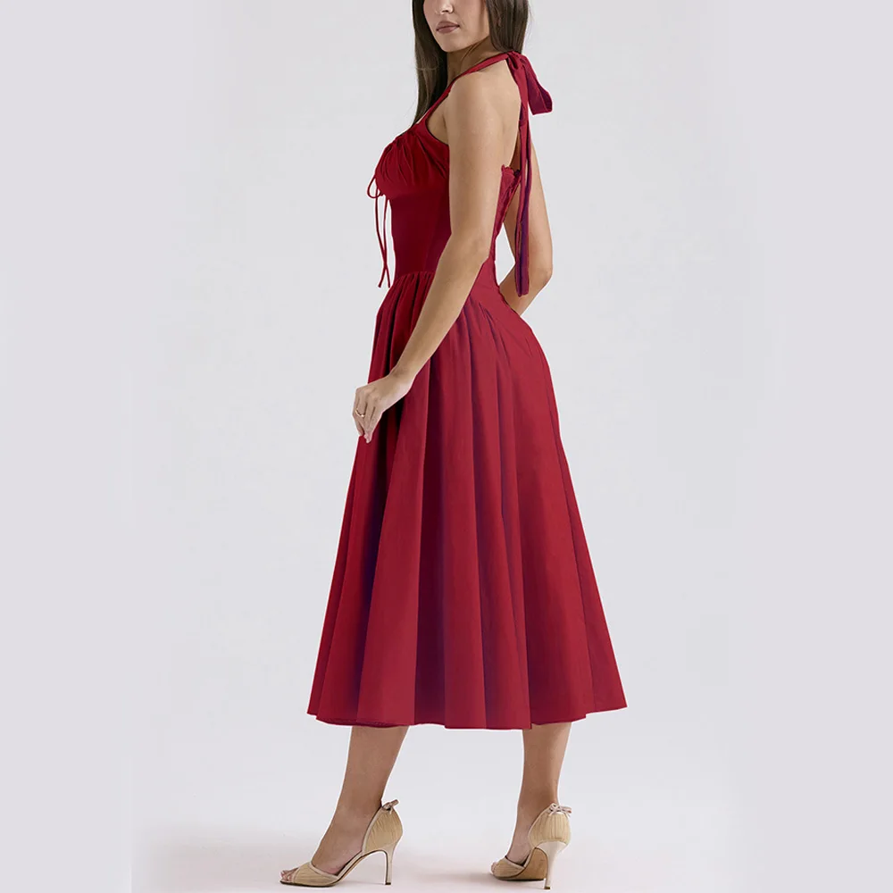 Fashion Halter Necklace Dress