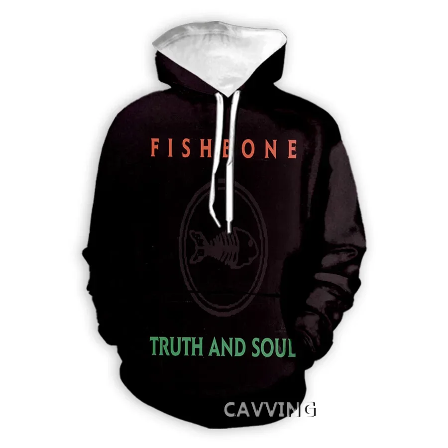 Fishbone 밴드 후드 스웻셔츠, 하라주쿠 후드 스웻셔츠, 상의, 여성 및 남성 의류, 3D 프린트 패션