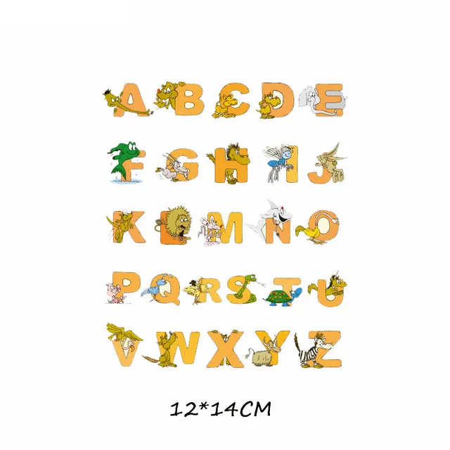 Cartoon Animal Patch Set Iron on Transfer Cute Unicorn Cat Owl Dog Flower Patches for Kids Girl Clothing T-shirt DIY Heat Press 502