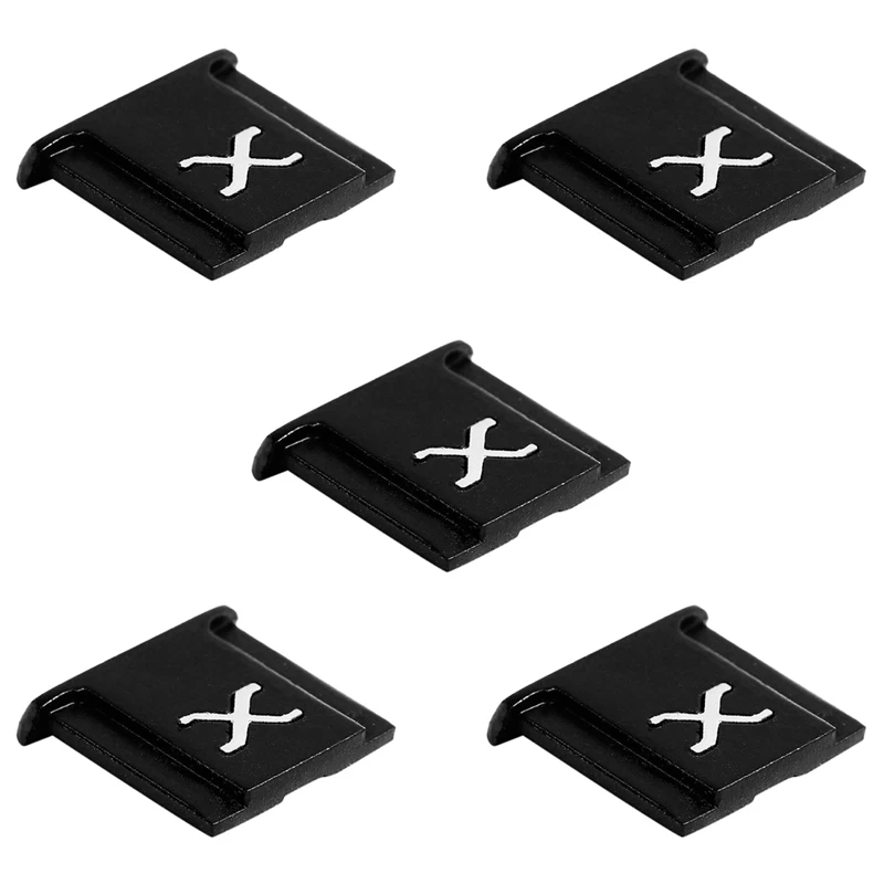 5X Adatto Per Fuji X-T4 X-T3 X-T2 X-T30 X-T20 X-E3 X-E2 X-Pro3 X-Pro2 X30 X10 Hot Shoe Embedded Flash Hot Shoe Nero