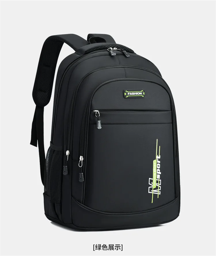 Männer Große Kapazität Business Reise Rucksack Laptop Rucksack Mode Trendy Mittleren High School Verdicken Doppel Schulter Taschen – Detail 21