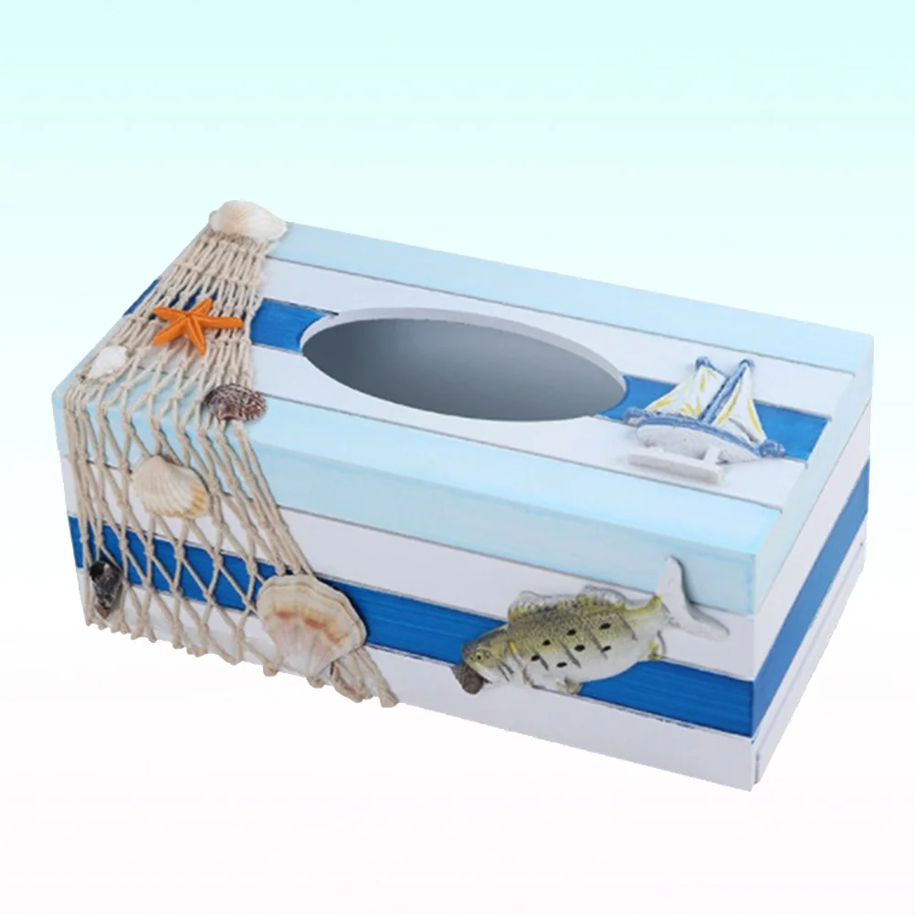 

Tissue Paper Box Cover Nautical Tabletop Decor Rustic Tissue Box Cover Napkin Box Holder Decorative Tissue Box Nautical Gifts