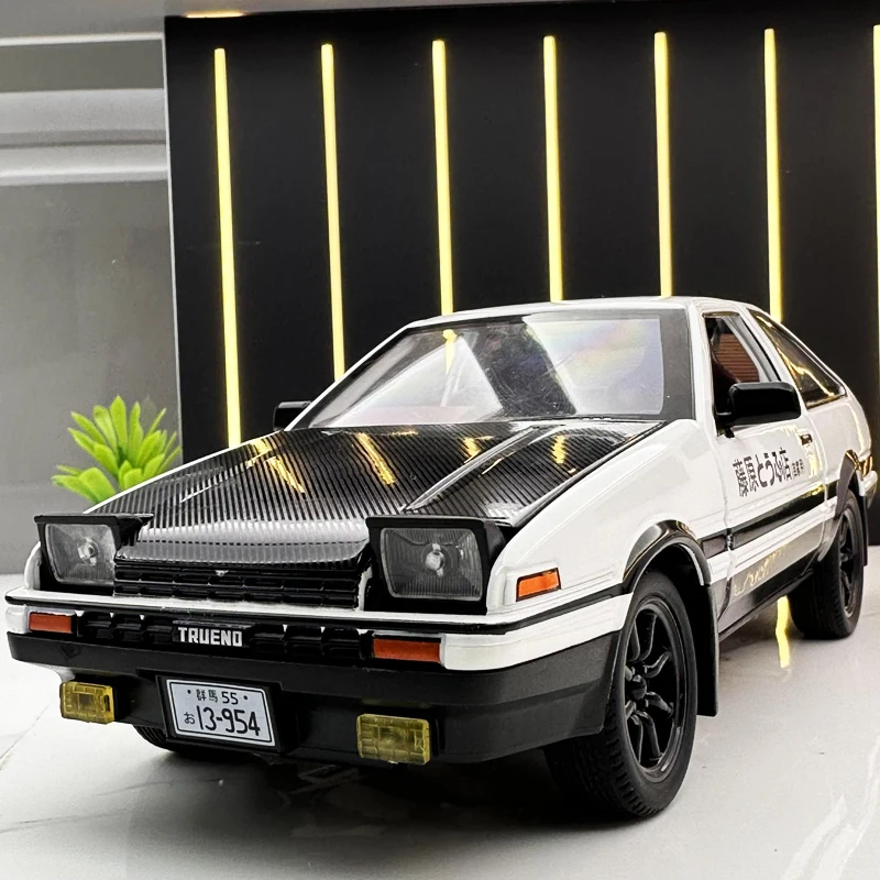 

1:36 Movie Car INITIAL D AE86 Alloy Sports Car Model Diecast & Toy Vehicles Metal Racing Car Model Sound and Light Kids Toy Gift