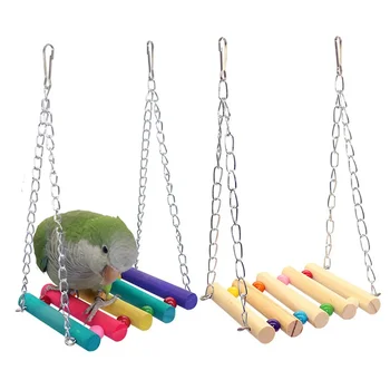 Uccelli Giocattolo Pet Uccello Pappagallo Parrocchetto Budgie Cockatiel Gabbia Capanna Nido Giocattolo per uccelli Amaca Altalena Giocattolo Appeso Brinquedo Forniture per animali domestici