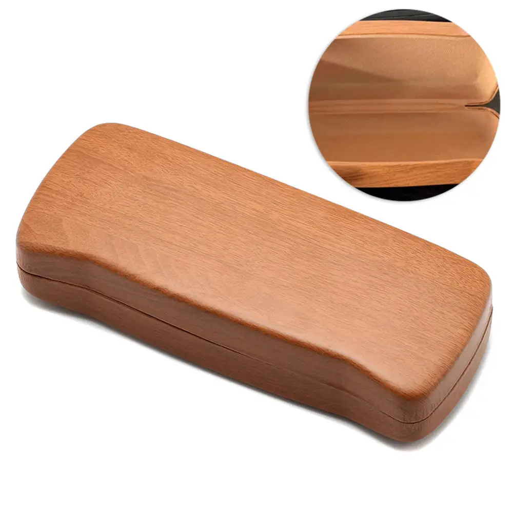 

Unisex Wood Grain Glasses Box Portable Pressure-Resistant Durable Eyeglasses Holder Universal Fashionable Sunglasses Case New