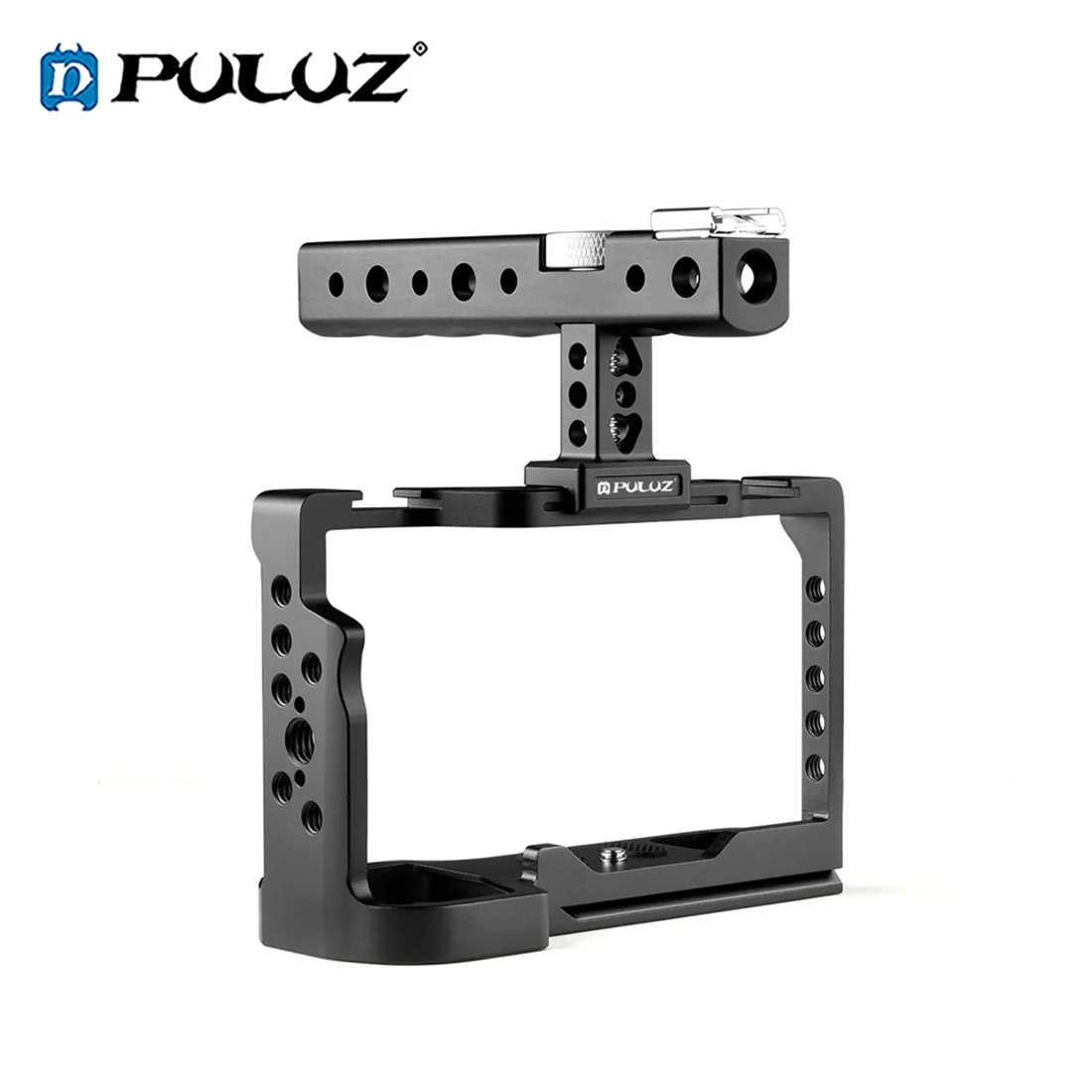 Puluz Camera Rabbit Cage Per Sony A7C Mirrorless Camera Video Shoot Maniglia Accessori Per Gabbie Protettive Con Scarpe Fredde 1/4 Viti