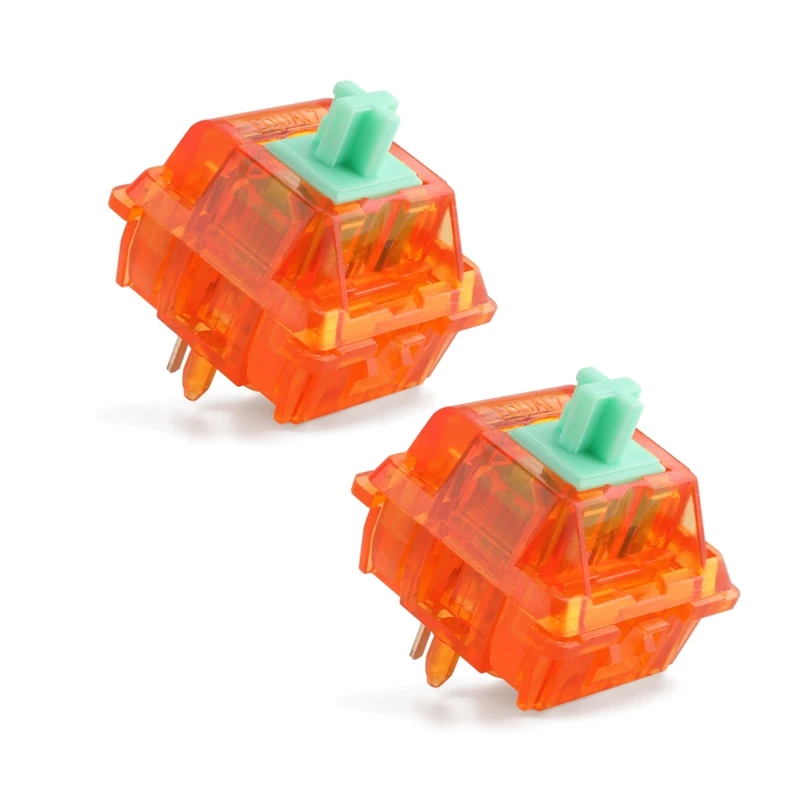 2PiecesEQUALZSwitchesTangerineV2LinearSwitchesforMXMechanical